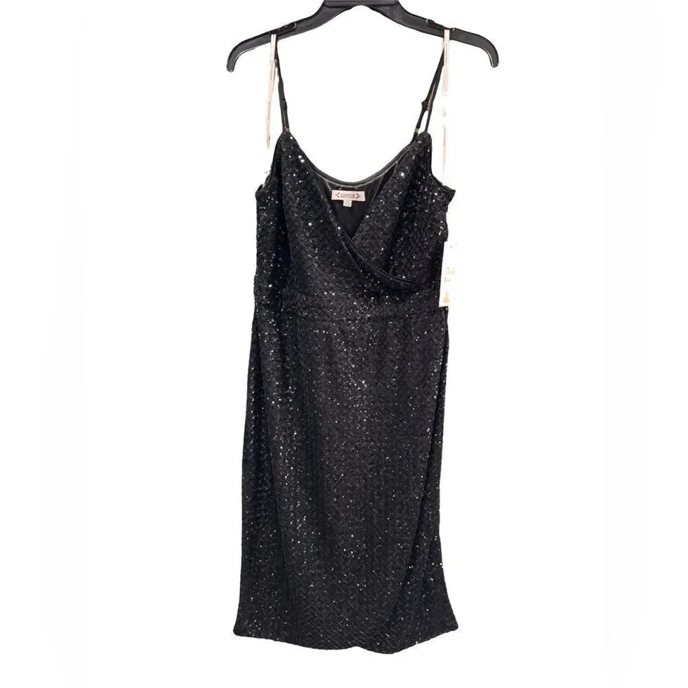 Nanette Lepore Sequin Holiday Dress Cocktail Sz 12 NWT MSRP $198 - Picture 3 of 5